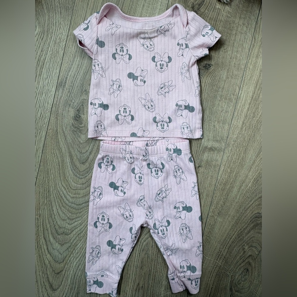 Disney Baby Minnie Daisy Outfit Set Pink 9M Matching Set Cute